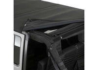 Smittybilt Bowless Combo Top Kit with Tinted Windows - Black Diamond, 2007-2018 Jeep Wrangler JK 4-Door