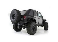 Smittybilt Bowless Combo Top Kit with Tinted Windows - Black Diamond, 2007-2018 Jeep Wrangler JK 4-Door