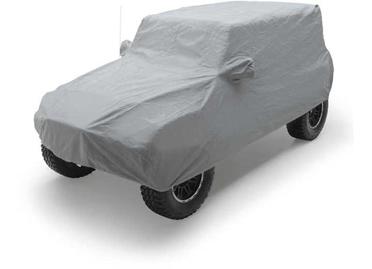 07-18 WRANGLER JK 4DR FULL CLIMATE JEEP COVER W/STORAGE BAG; GRAY