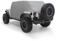 07-18 WRANGLER JK 4DR WATER-RESISTANT CAB COVER W/DOOR FLAPS; GRAY