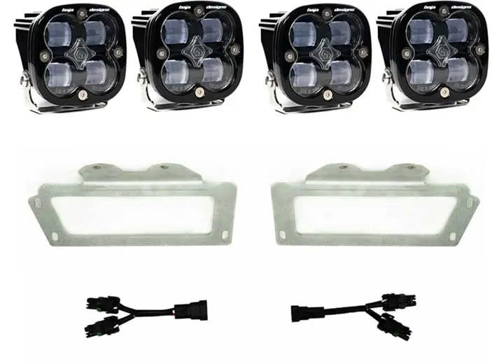 Baja Designs - 09 - 10 RAM 1500/11 - 12 1500 10 - 18 2500/3500(SAE FOG CLEAR)SQUADRON SAE FOG POCKET KIT