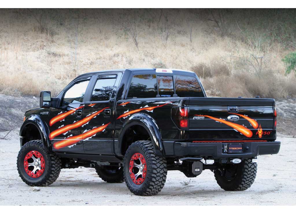 Amp Research - 09 - 14 F150 PLUG AND PLAY POWERSTEP W/LIGHT KIT
