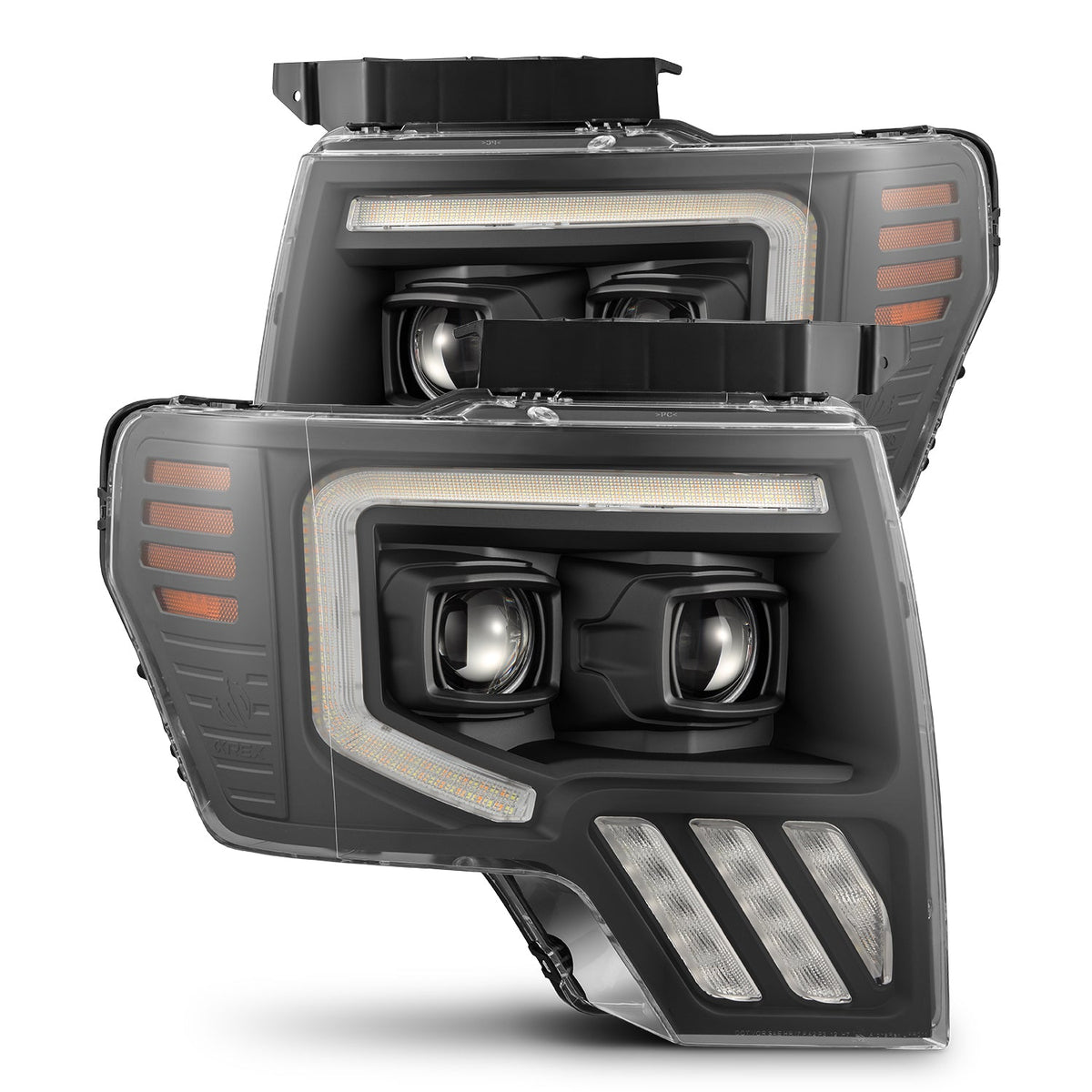 AlphaRex LED Projector Headlights in Black 880092