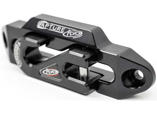 1 5/16" WINCH FAIRLEAD PLATE WITH RECESSED ROUND END HOOK IN BLACK
