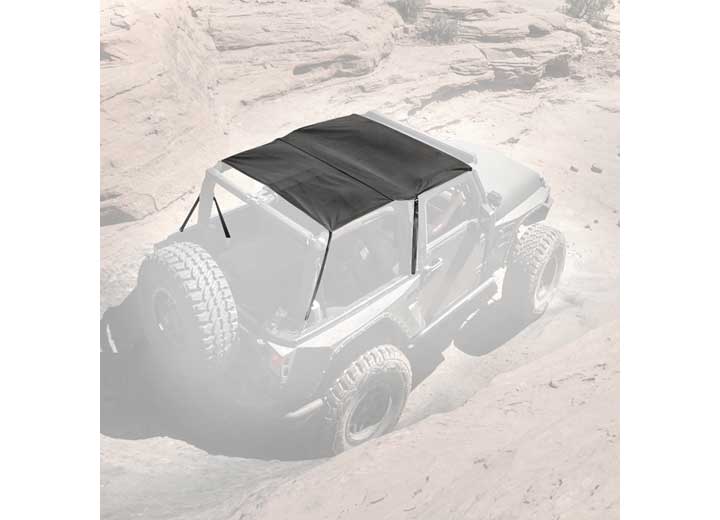 10-18 WRANGLER (JK) - 2 DOOR EXTENDED TOP - BLACK DIAMOND