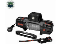 Overland Vehicle Systems - 10,000 LB. SCAR WINCH WITH WIRELESS REMOTE & STEEL CABLE - Heavy - Duty Performance