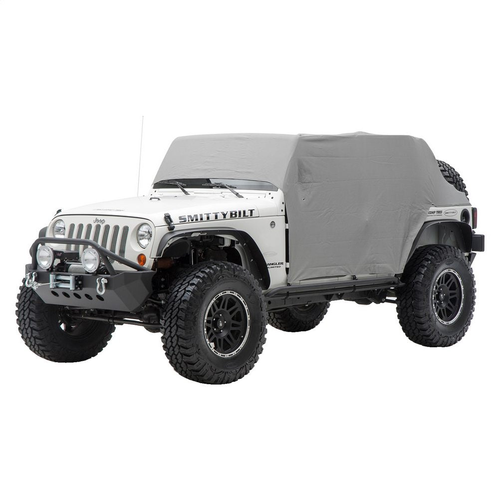 Smittybilt 1069 Cab Cover w/ Door Flaps Gray (07-18 JKU) - view 2