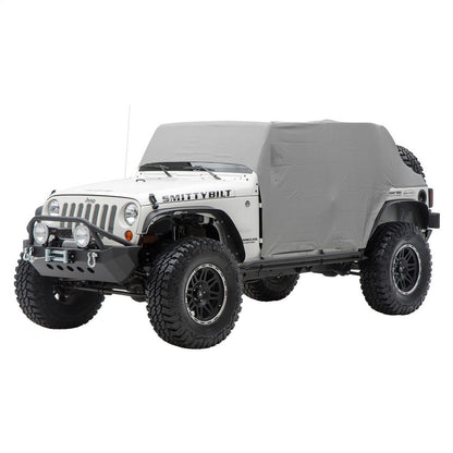 Smittybilt 1069 Cab Cover w/ Door Flaps Gray (07-18 JKU) - view 2