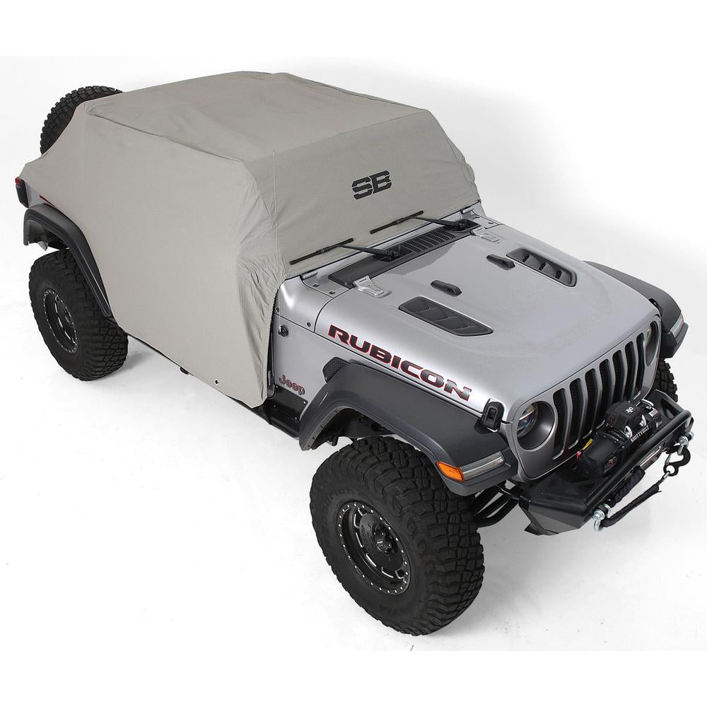 Smittybilt 1071 Cab Cover w/ Door Flaps Gray (18+ JLU) - view 2