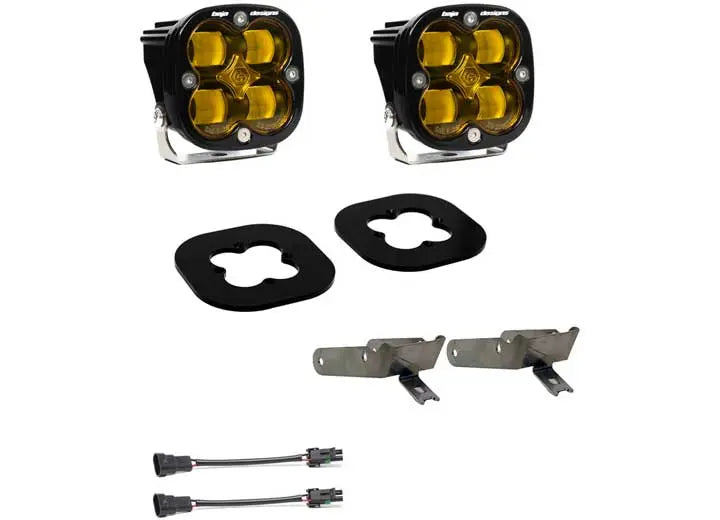 Baja Designs - 11 - 16 F250/F350 SUPER DUTY(SAE FOG AMBER)SQUADRON SAE FOG POCKET KIT
