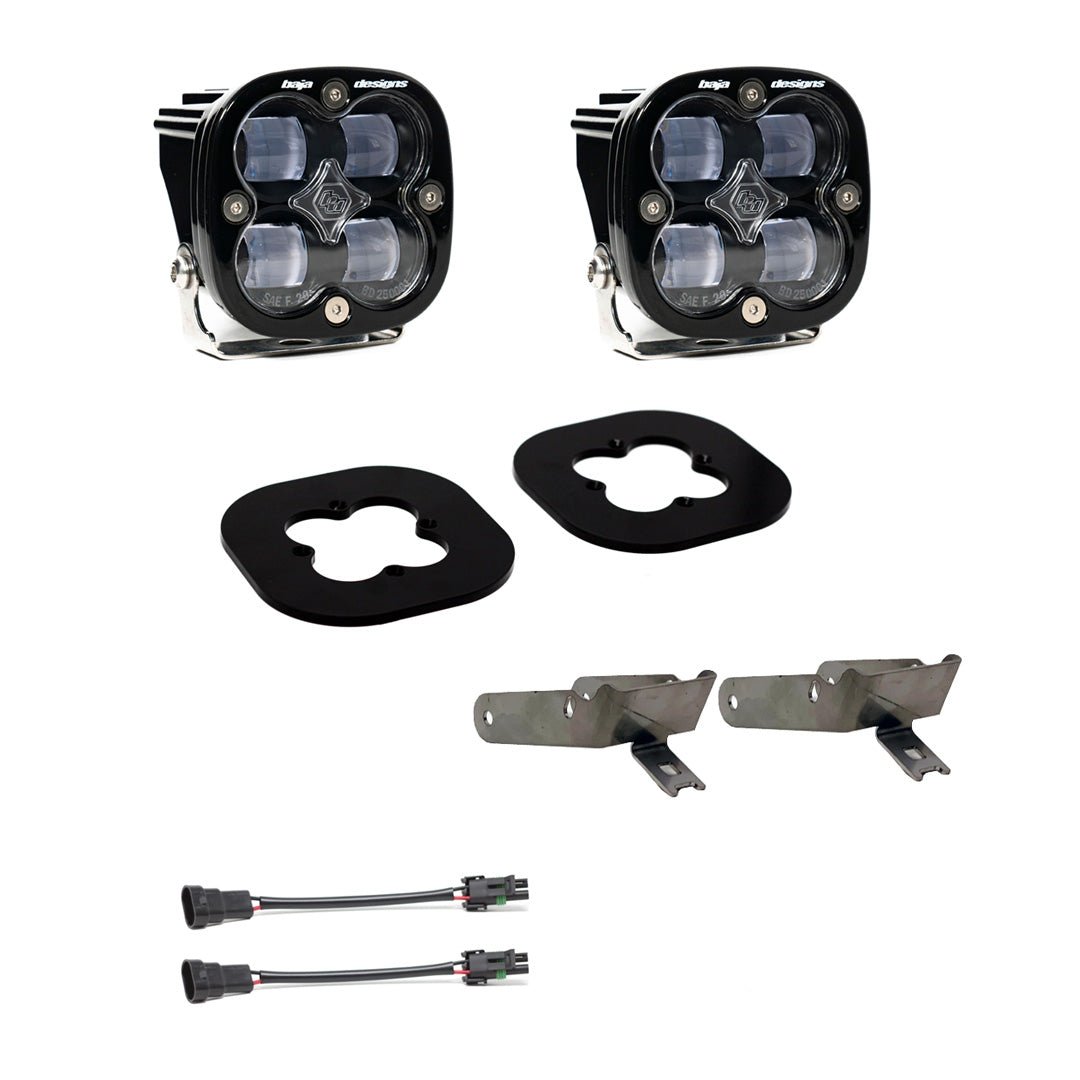 Baja Designs - 11 - 16 F250/F350 SUPER DUTY(SAE FOG CLEAR)SQUADRON SAE FOG POCKET KIT