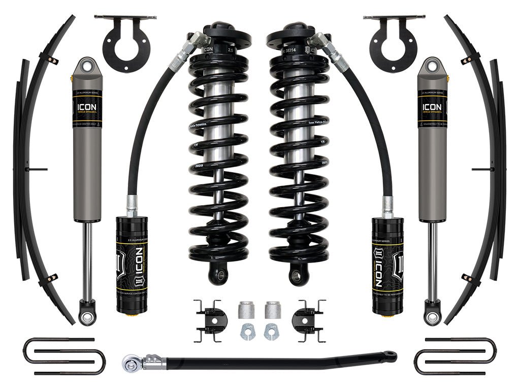 ICON Vehicle Dynamics - 11 - 16 FORD F250/F350 2.5 - 3" STAGE 2 COILOVER CONVERSION SYSTEM W EXPANSION PACK