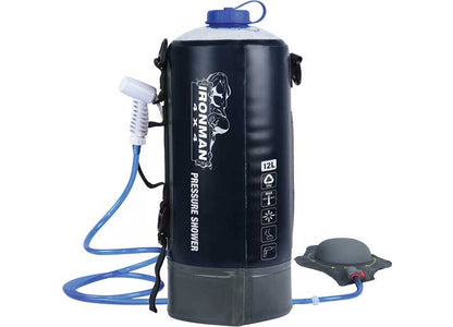 12L PORTABLE SOLAR PRESSURE SHOWER FOR CAMPING - 3 GALLON Ironman 4x4