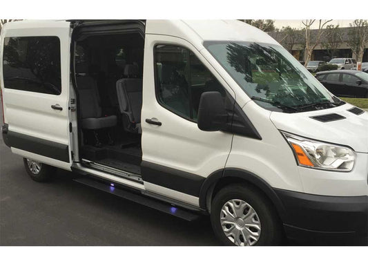 Amp Research - 15 - 19 TRANSIT PASSENGER SIDE FOR SLIDING DOOR AND FRONT DOOR POWERSTEP