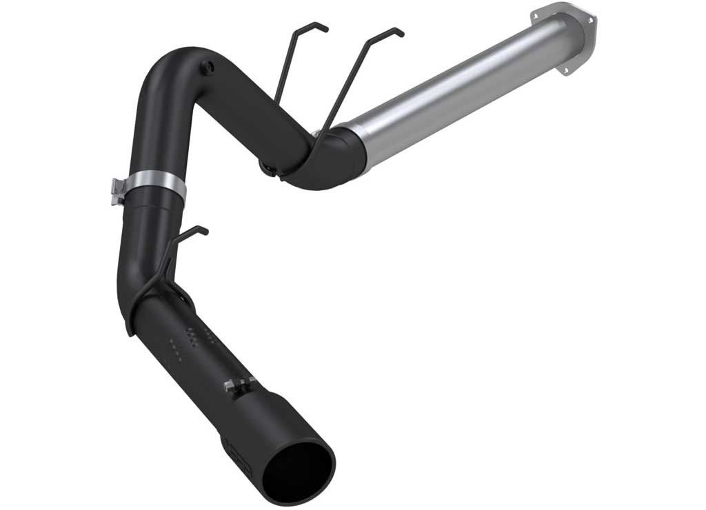 17-C 4IN Black Filter Back Exhaust System for Ford F-Series 6.7L Diesel Trucks