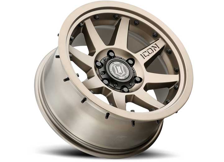 17" REBOUND PRO WHEELS SIZE 17X8.5 FINISH BRONZE BOLT PATTERN 5 x 5" BACKSPACE 4.5" OFFSET -6mm