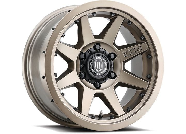 17" REBOUND PRO WHEELS SIZE 17X8.5 FINISH BRONZE BOLT PATTERN 5 x 5" BACKSPACE 4.5" OFFSET -6mm