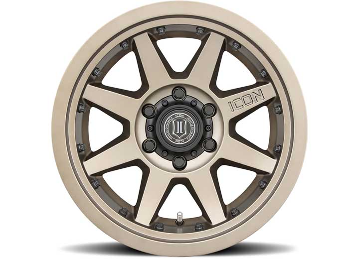 17" REBOUND PRO WHEELS SIZE 17X8.5 FINISH BRONZE BOLT PATTERN 5 x 5" BACKSPACE 4.5" OFFSET -6mm