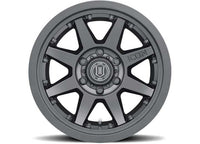 17" REBOUND PRO WHEELS SIZE 17X8.5 FINISH SAT BLACK BOLT PATTERN 6 x 135 BACKSPACE 5" OFFSET 6mm