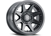 17" REBOUND PRO WHEELS SIZE 17X8.5 FINISH SAT BLACK BOLT PATTERN 6 x 5.5" BACKSPACE 4.75" OFFSET 0mm