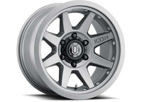 17" REBOUND PRO WHEELS SIZE 17X8.5 FINISH TITANIUM BOLT PATTERN 6 x 5.5" BACKSPACE 4.75" OFFSET 0mm