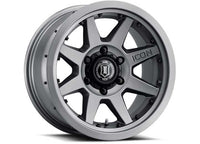 17" REBOUND PRO WHEELS SIZE 17X8.5 FINISH TITANIUM BOLT PATTERN 6 x 5.5" BACKSPACE 4.75" OFFSET 0mm