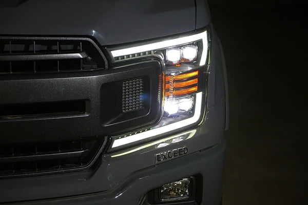 AlphaRex USA 18-20 Ford F150 NOVA-Series LED Projector Headlights Black AlphaRex USA