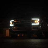 AlphaRex USA 18-20 Ford F150 NOVA-Series LED Projector Headlights Black AlphaRex USA