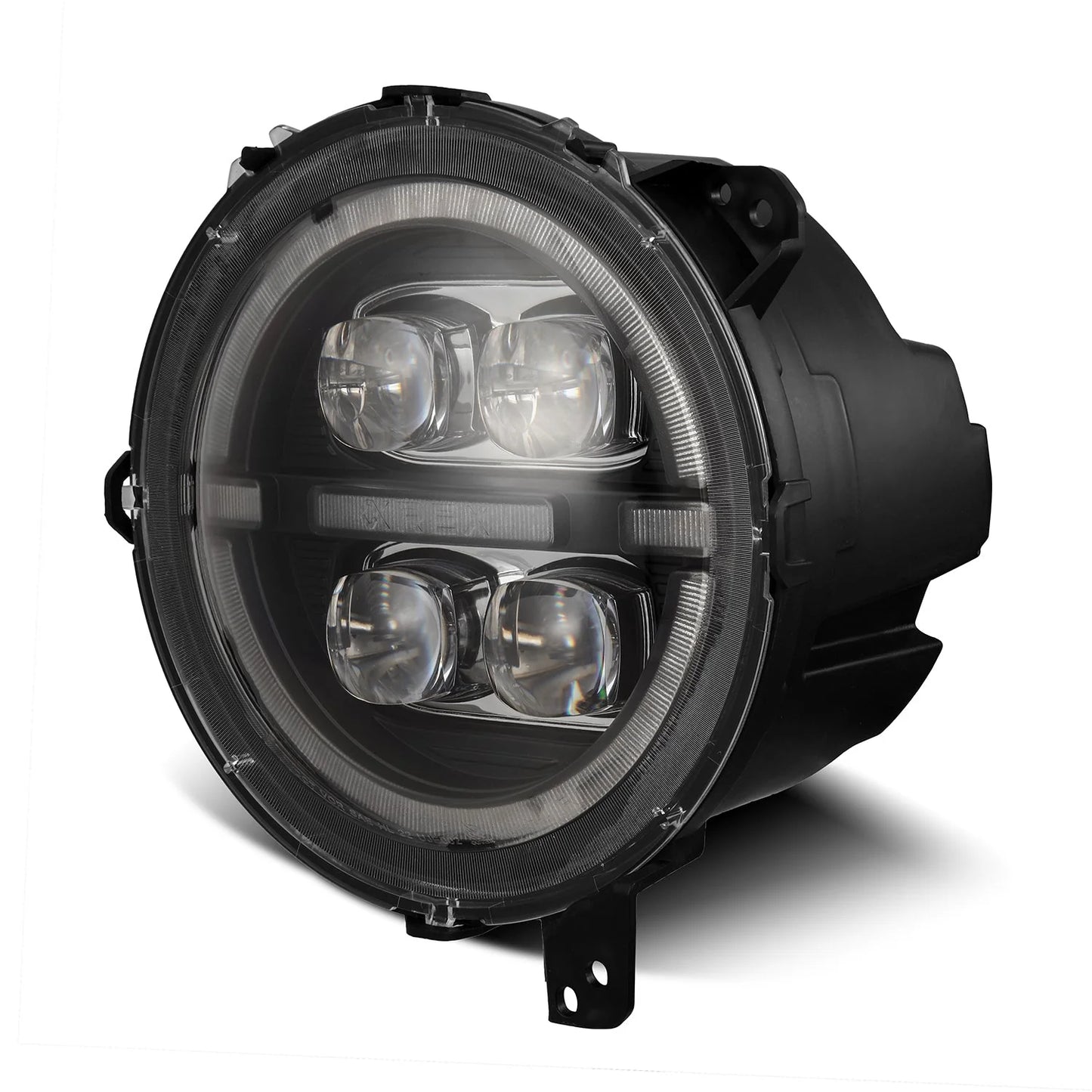 AlphaRex NOVA-Series LED Projector Headlights - Black - 2018-2023 Jeep Wrangler JL/Gladiator JT