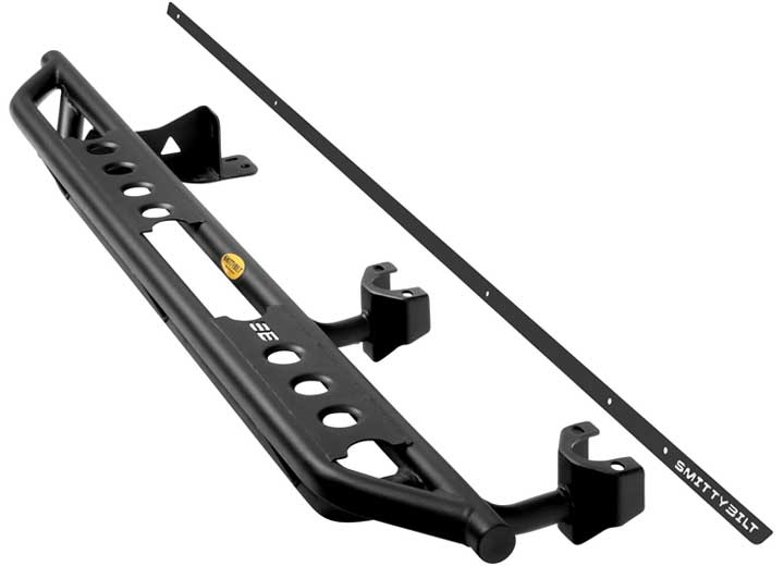 18-C JEEP WRANGER JL 4DR SRC SIDEARMOR W/STEPS; LIGHT TEXTURE BLACK