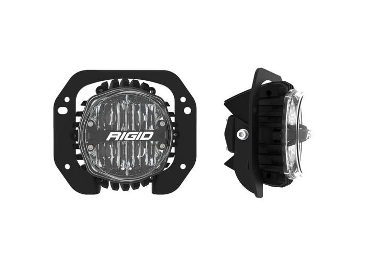 Jeep Wrangler 18-C Rubicon/JT Fog Light Mount Kit with 360-Series 4-Inch SAE White Lights