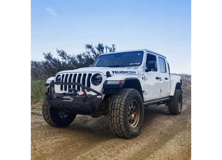 18-C WRANGLER JL; 20-C GLADIATOR XRC GEN1 FRONT BUMPER W/WINCH PLATE; MATTE BLACK