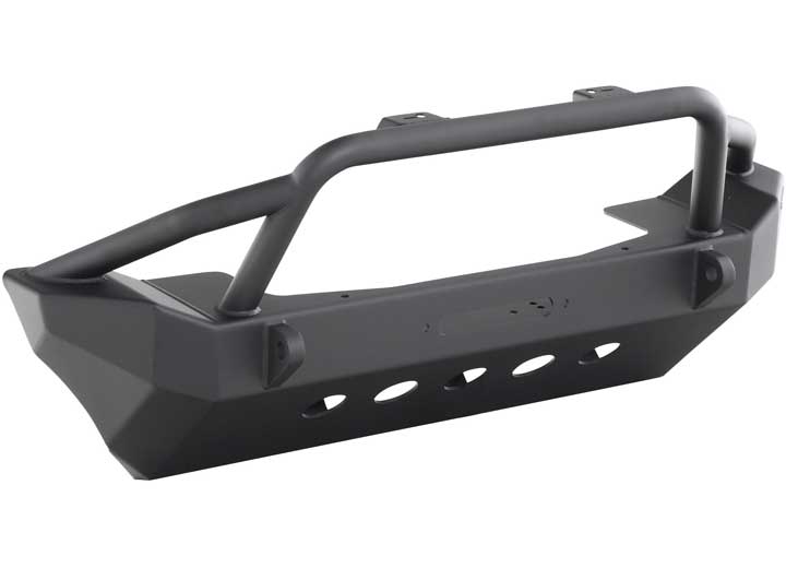 18-C WRANGLER JL; 20-C GLADIATOR XRC GEN1 FRONT BUMPER W/WINCH PLATE; MATTE BLACK