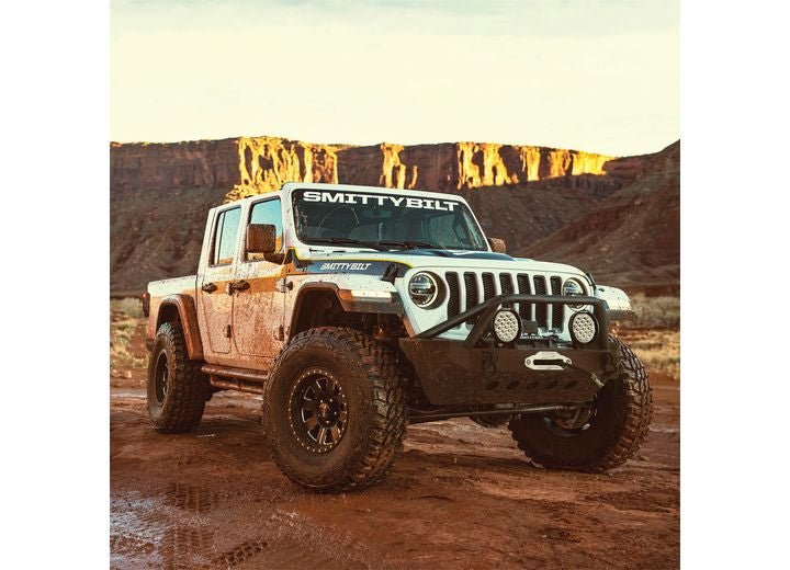 18-C WRANGLER JL; 20-C GLADIATOR XRC GEN1 FRONT BUMPER W/WINCH PLATE; MATTE BLACK