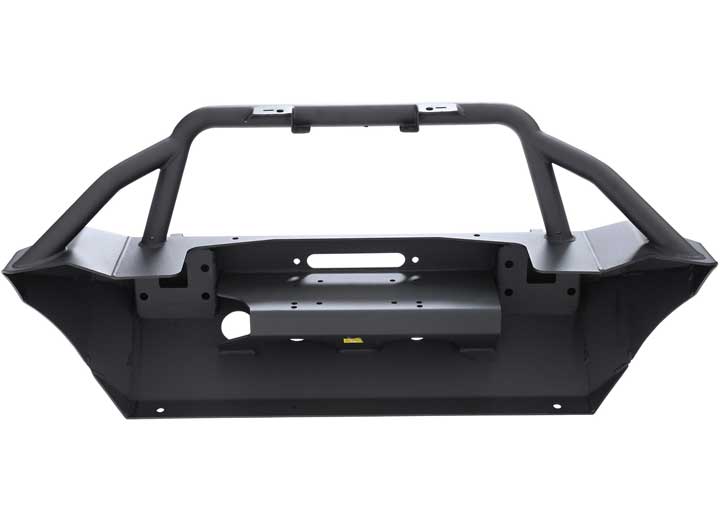 18-C WRANGLER JL; 20-C GLADIATOR XRC GEN1 FRONT BUMPER W/WINCH PLATE; MATTE BLACK