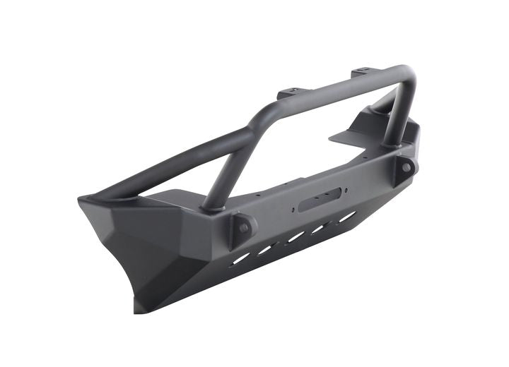 18-C WRANGLER JL; 20-C GLADIATOR XRC GEN1 FRONT BUMPER W/WINCH PLATE; MATTE BLACK