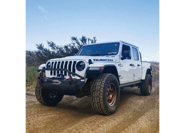 18-C WRANGLER JL; 20-C GLADIATOR XRC GEN1 FRONT BUMPER W/WINCH PLATE; MATTE BLACK