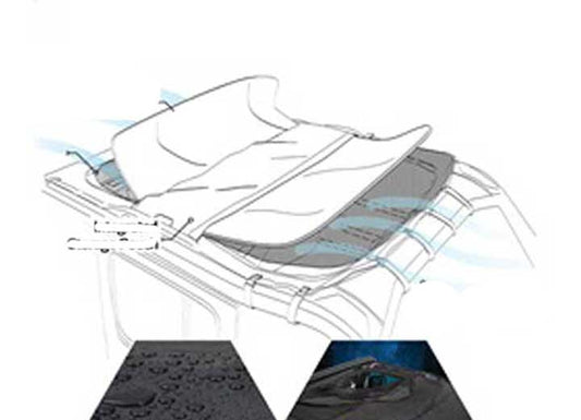 Smittybilt - 18 - C WRANGLER JL 4DR EXTENDED SHADE TOP W/SKYLIGHTS; BLACK MESH