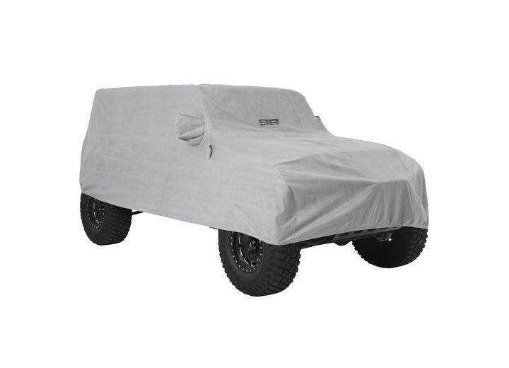 18-C WRANGLER JL 4DR FULL CLIMATE COVER; GRAY W/ LOCK & CABLE
