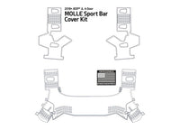 18-C WRANGLER JL 4DR MOLLE SPORT BAR COVER KIT