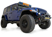 18-C WRANGLER ROCK FIGHTER FRONT BUMPER W/ MOUNTS FOR 5 CUBE LIGHTS OR 20IN UNIVERSAL LIGHT BAR BLK