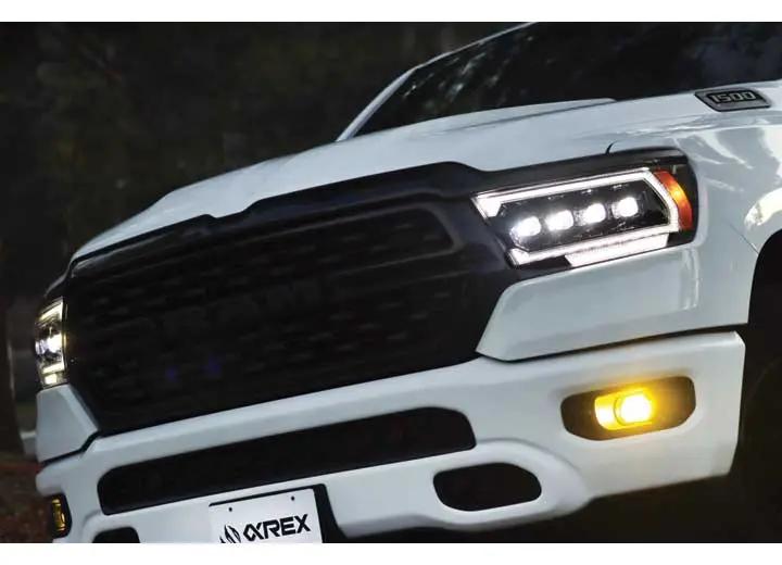 AlphaRex USA - 19 - 23 RAM 1500 NOVA SERIES ALPHA BLACK LED PROJECTOR HEADLIGHTS (MK II 2500 STYLE)