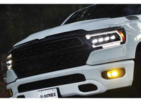 AlphaRex USA - 19 - 23 RAM 1500 NOVA SERIES ALPHA BLACK LED PROJECTOR HEADLIGHTS (MK II 2500 STYLE)