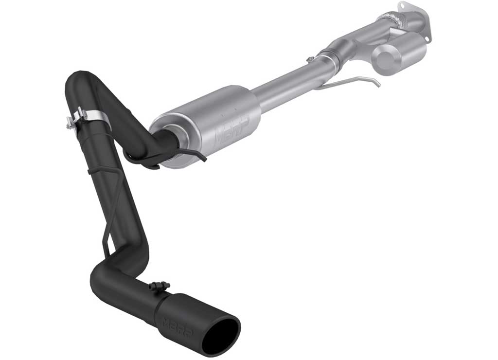 MBRP, Inc. - 19 - C Silverado/Sierra 1500 2.7L Black - Coated 3 - Inch Cat - Back Exhaust System for Enhanced Performance