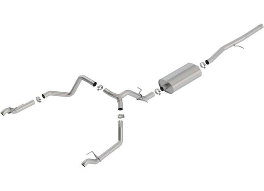 Borla Exhaust - 19 SILVERADO/SIERRA 1500 5.3L EC STB/CC SB 3.00/2.75IN TOURING FACTORY FASCIA TIPS