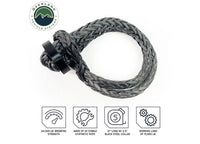 Lightweight 41,000 LB Soft Shackle with Collar - 22" Storage Bag Included