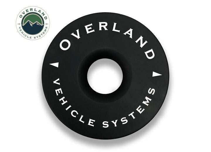 Heavy-Duty 45,000 LB Recovery Ring with Storage Bag - 6.25 Inch Black