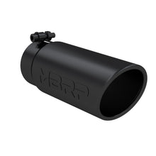 MBRP T5112BLK Tip. 4in. O.D. Angled Rolled End 3in. inlet 10in