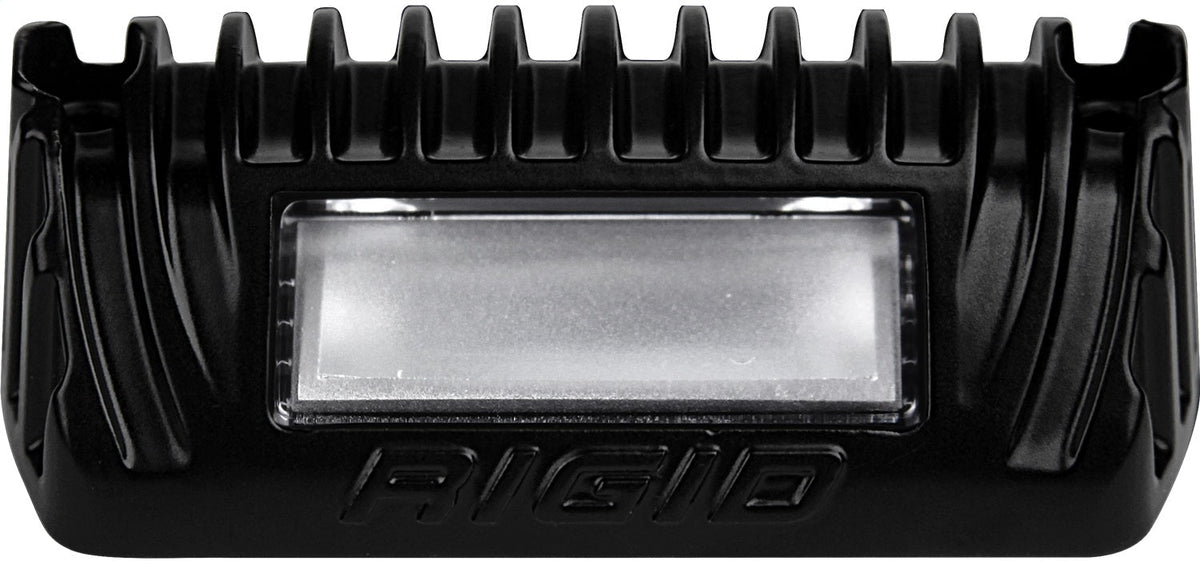RIGID Industries - 1x2 65 Degree DC LED Scene Light, Amber, Black Housing, Single