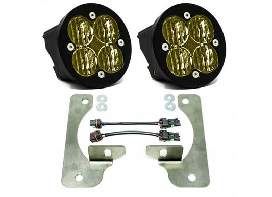 Baja Designs - 20 - 22 GLADIATOR/18 - 22 WRANGLER JL W/OE RUBICON BUMPER(SAE FOG AMBER)SQUADRON - R SAE FOG POCKET KIT